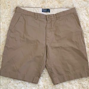 LIKE NEW polo tan dress shorts